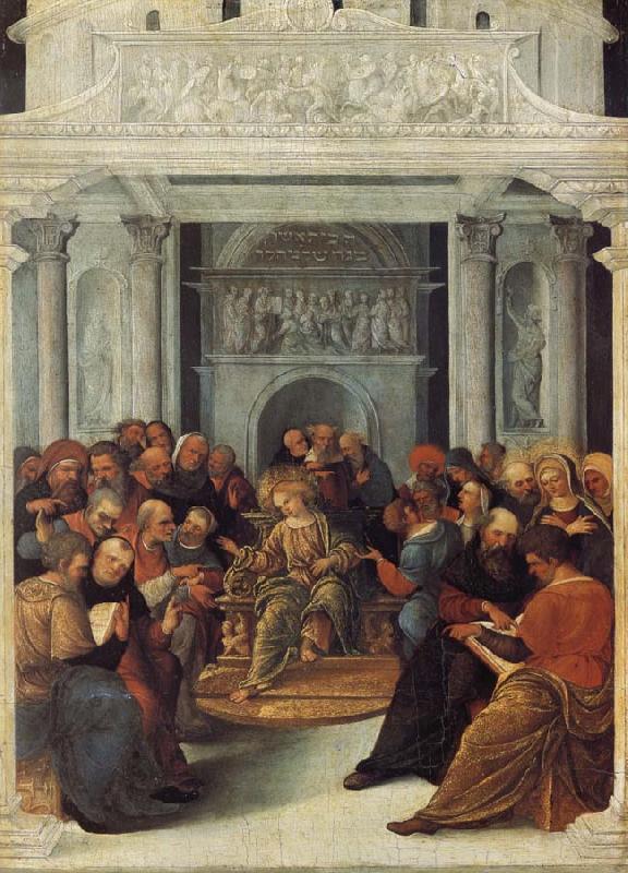 Lodovico Mazzolino Christ Disputing with the Doctors